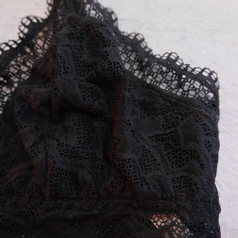 Soma Womens Bra S Breathtaking Bralette Lace Crochet Black Sheer Lightweight - Picture 2 of 7